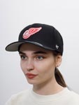 Бейсболка 47 BRAND арт. H-CLZOE05WBP Detroit Red Wings NHL (черный)